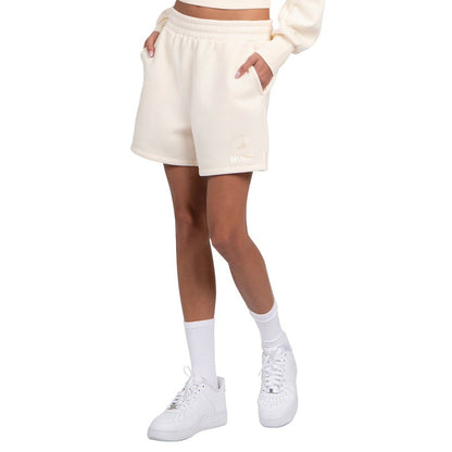 Cleveland Browns Starter Women's Travel Pastels Fleece Short - Cream for sale