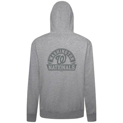 Washington Nationals Levelwear Podium Banner Arch Full-Zip Hoodie - Heather Gray