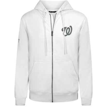 Washington Nationals Levelwear Podium Banner Arch Full-Zip Hoodie - White