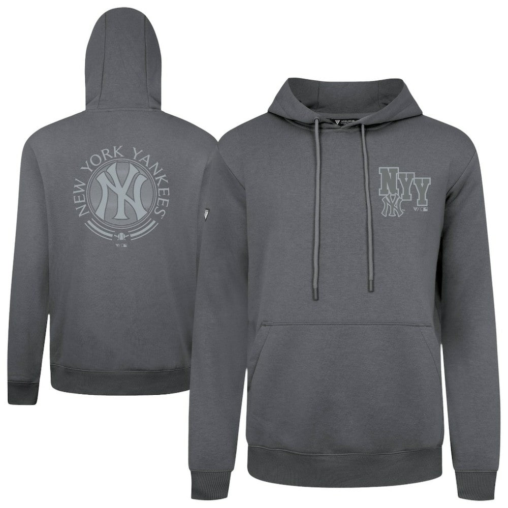 New York Yankees Levelwear Podium Valiant Hoodie - Gray