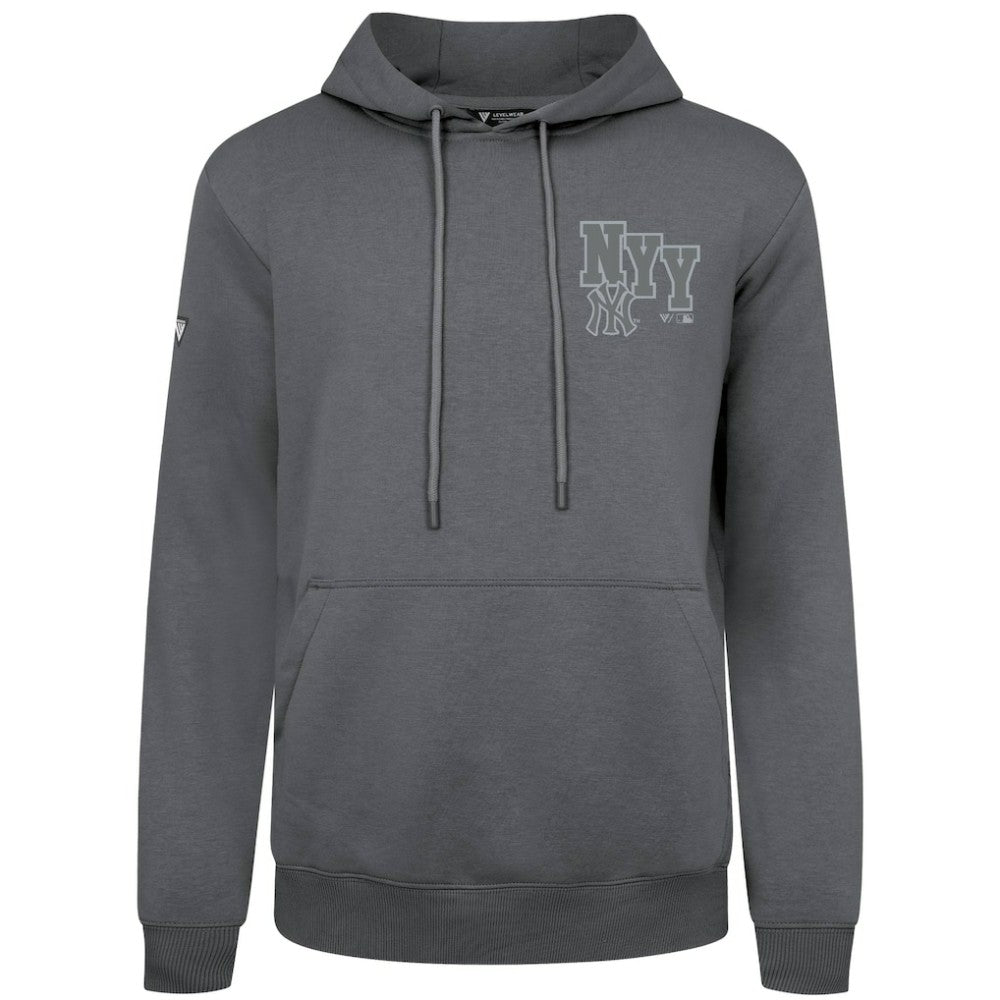 New York Yankees Levelwear Podium Valiant Hoodie - Gray