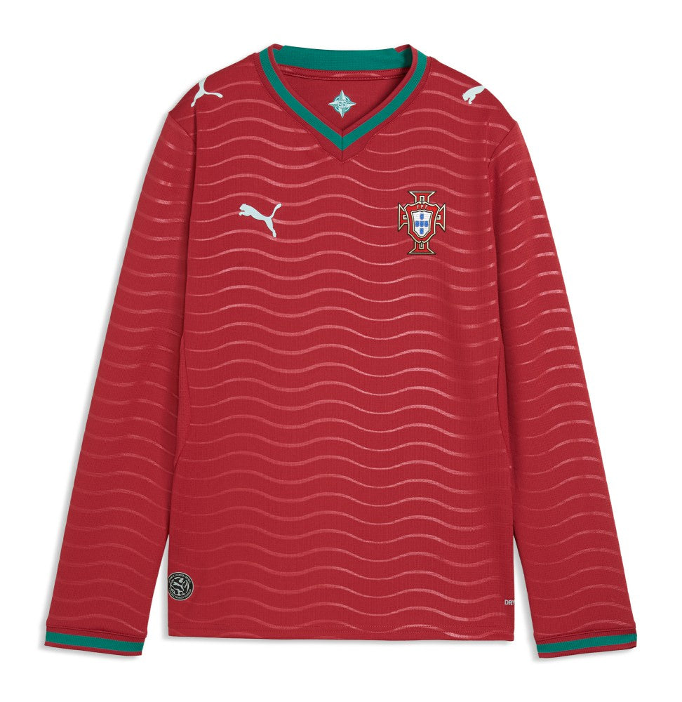 Portugal National Team Youth 2026 Home Replica Long Sleeve Jersey - Red | Puma for sale