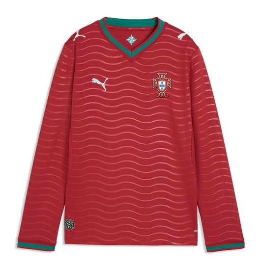 Portugal National Team Youth 2026 Home Replica Long Sleeve Jersey - Red | Puma for sale
