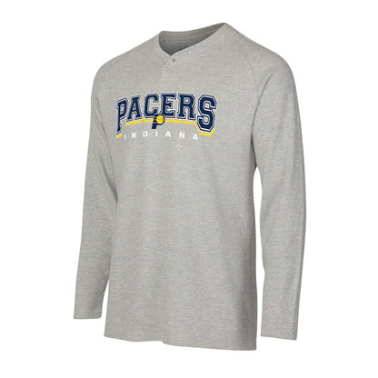 Indiana Pacers Concepts Sport Hawthorn Thermal Knit Long Sleeve Henley T-Shirt - Gray sale