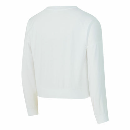 Los Angeles Lakers Concepts Sport Women's Laney Chenille Cropped Long Sleeve T-Shirt - White outlet