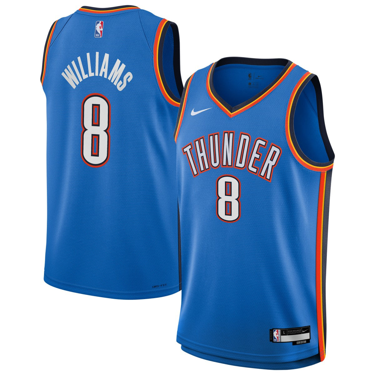 Jalen Williams Oklahoma City Thunder Youth Swingman Jersey - Icon Edition - Blue | Nike shop