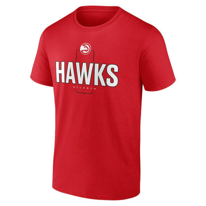 Atlanta Hawks Center Court Name & Number Custom T-Shirt - Red on sale