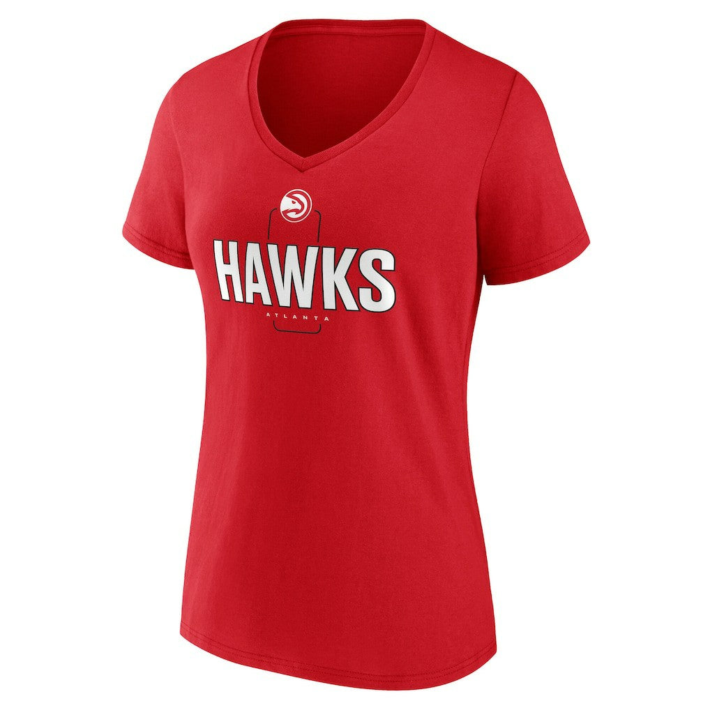 Atlanta Hawks Women's Center Court Name & Number Custom V-Neck T-Shirt - Red online