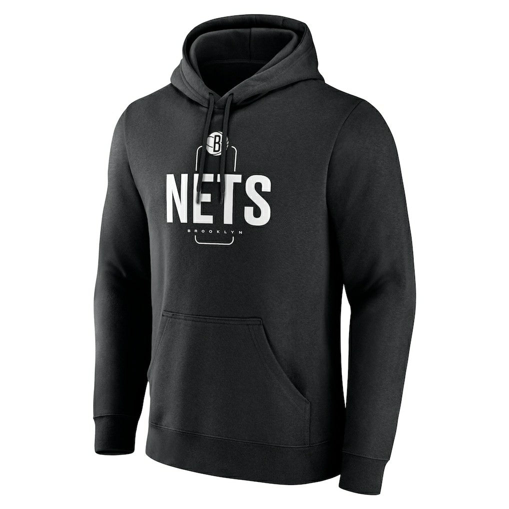 Brooklyn Nets Center Court Name & Number Custom Hoodie - Black on sale