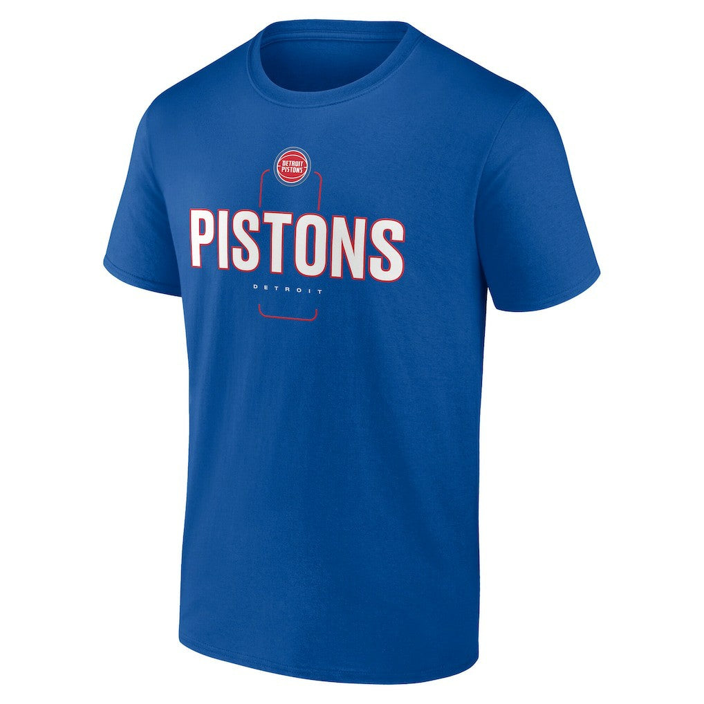Detroit Pistons Center Court Name & Number Custom T-Shirt sale - Blue outlet