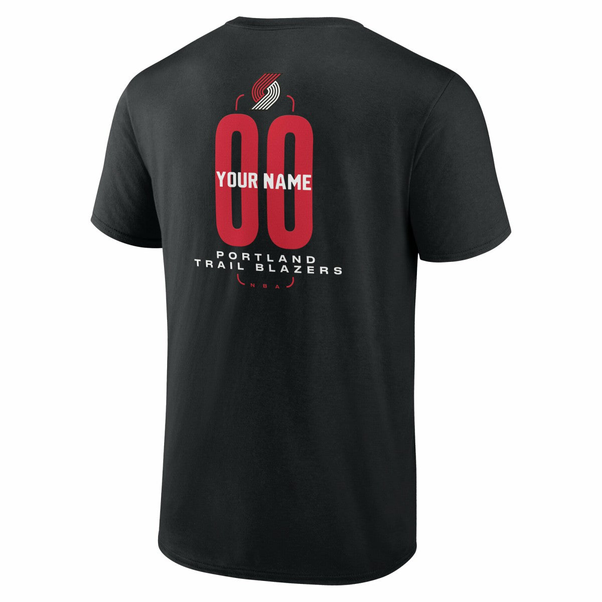 Portland Trail Blazers Center Court Name & Number Custom T-Shirt - Black online