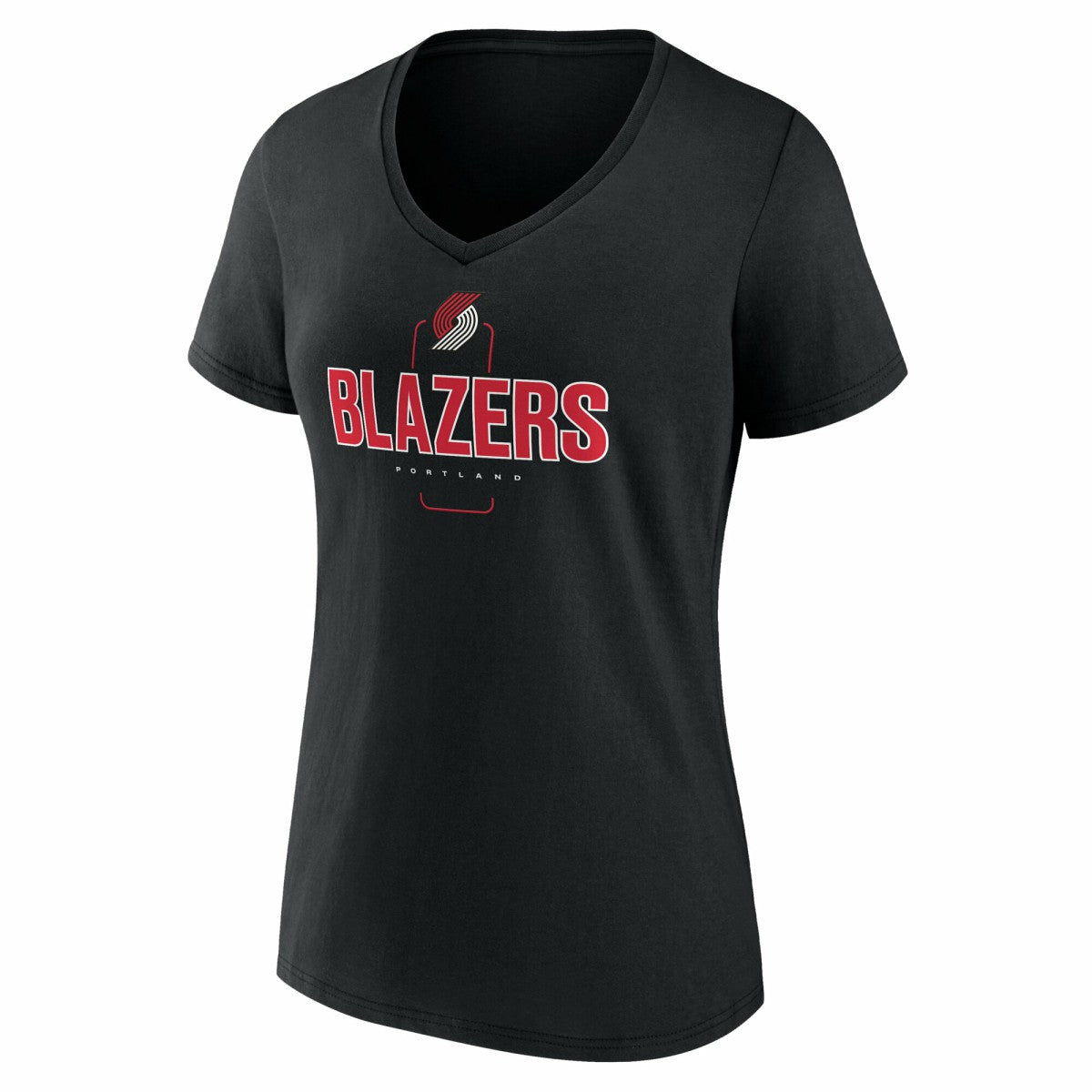 Portland Trail Blazers Women's Center Court Name & Number Custom V-Neck T-Shirt - Black cheap