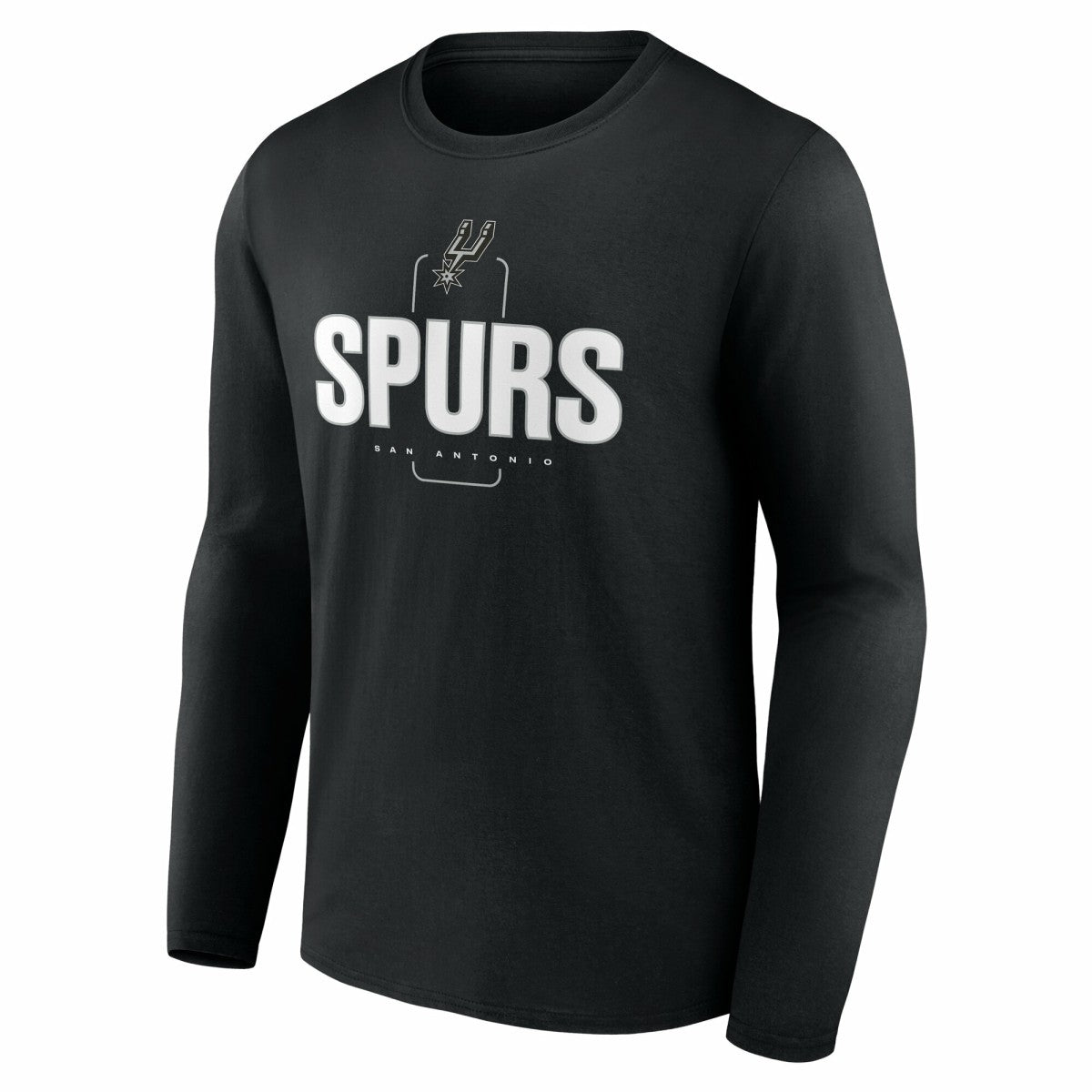 San Antonio Spurs Center Court Name & Number Custom Long Sleeve T-Shirt - Black online