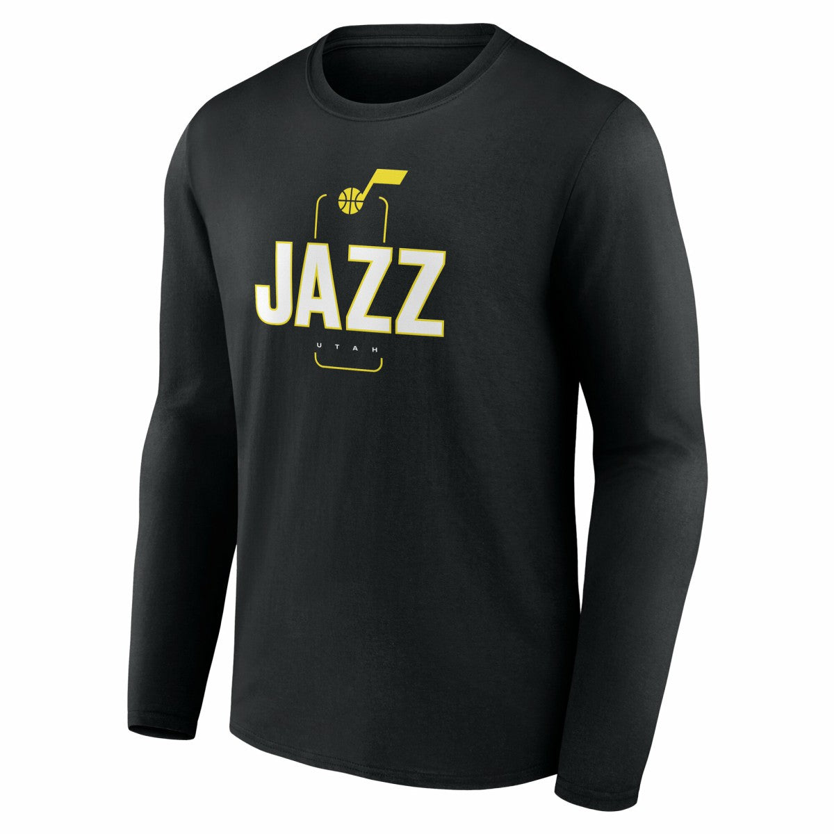 Utah Jazz Center Court Name & Number Custom Long Sleeve T-Shirt - Black online