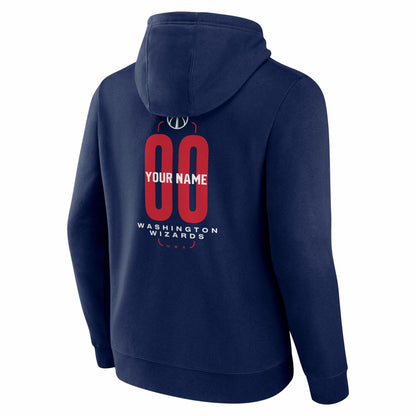 Washington Wizards Center Court Name & Number Custom Hoodie - Navy cheap