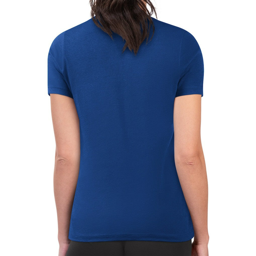 Dallas Mavericks G-III 4Her by Carl Banks Women's Super-Slim Lightweight Pinstripe Circle Graphic T-Shirt sale - Blue online