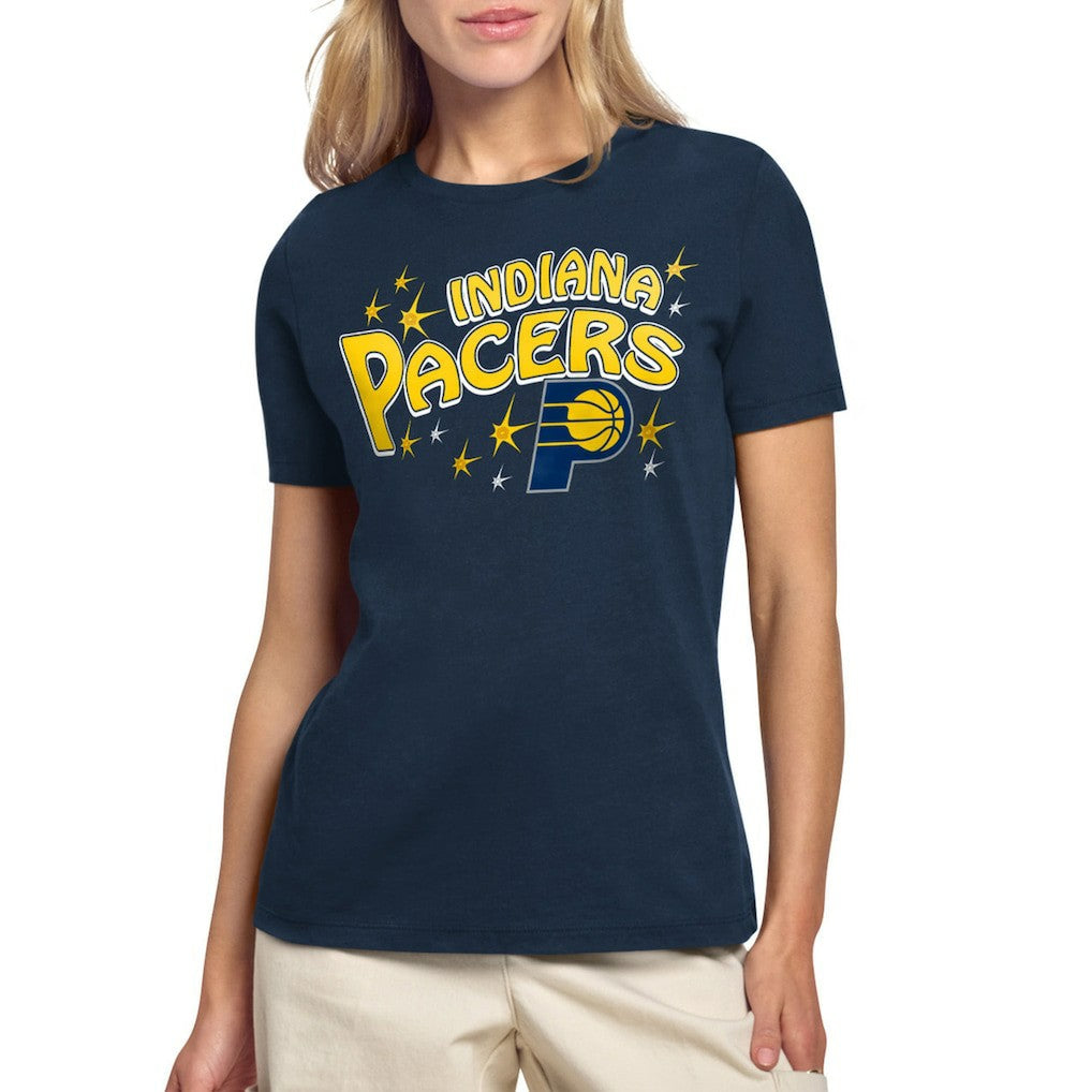 Indiana Pacers Starter Women's Fireworks T-Shirt - Navy for sale