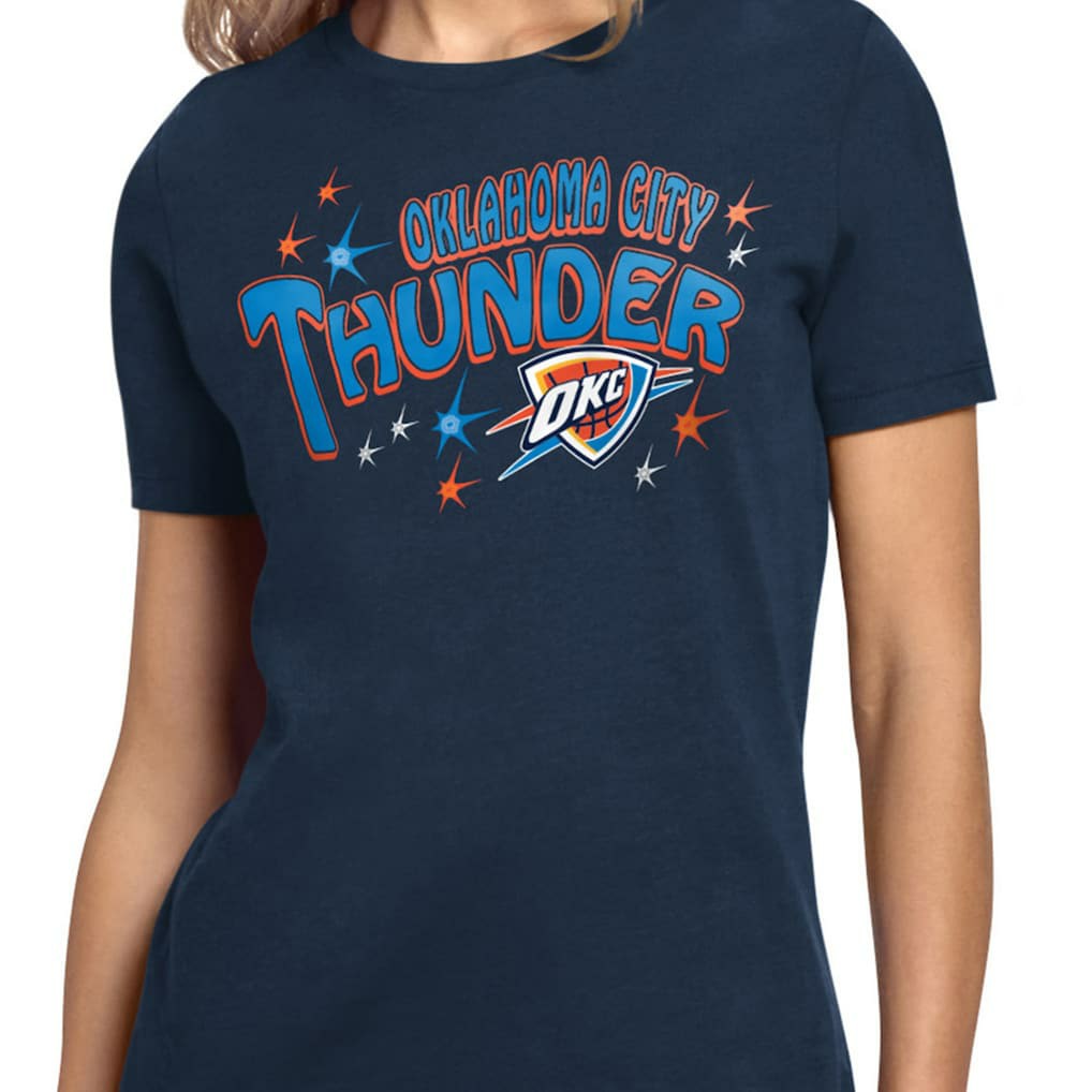 Oklahoma City Thunder Starter Women's Fireworks T-Shirt - Navy outlet