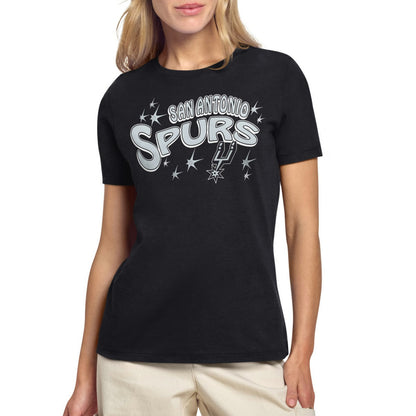 San Antonio Spurs Starter Women's Fireworks T-Shirt - Black cheap