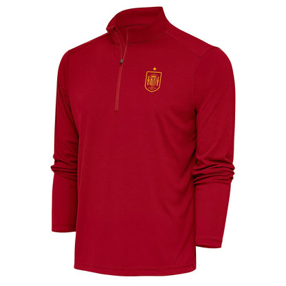 Spain National Team Antigua Statement Quarter-Zip Pullover - Red sale
