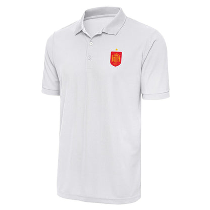 Spain National Team Antigua Derive Polo - White on sale