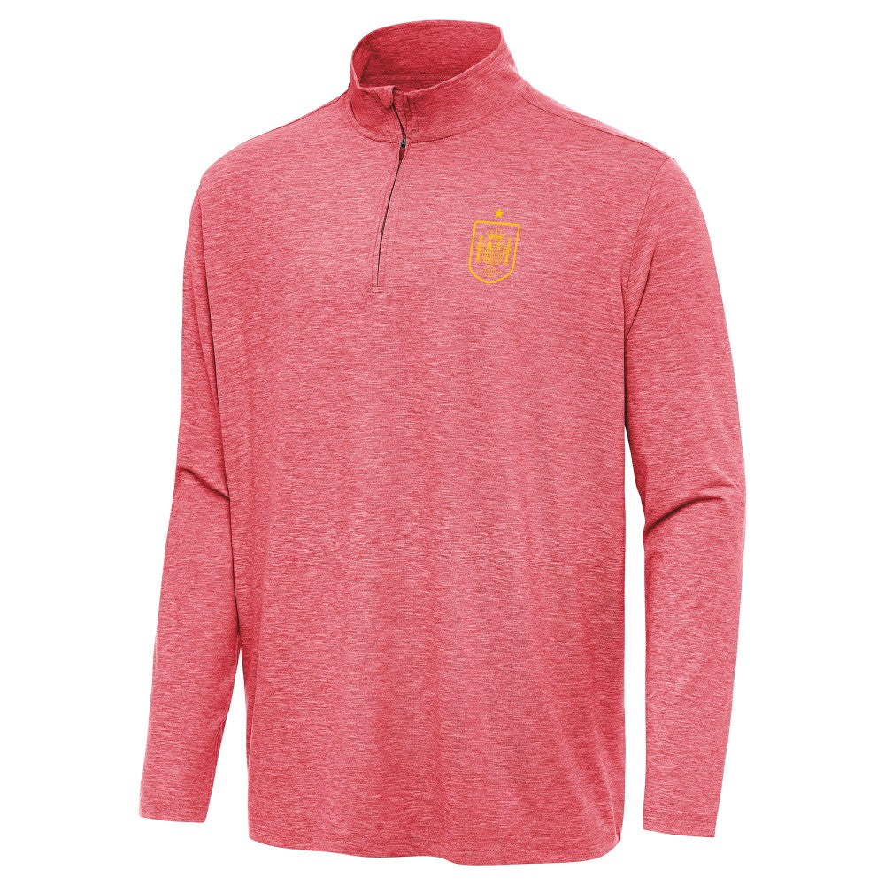 Spain National Team Antigua Masters Quarter-Zip Pullover - Heather Red shop
