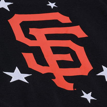 San Francisco Giants Women's Pep Rally Sweatshirt - Black | Mitchell & Ness
