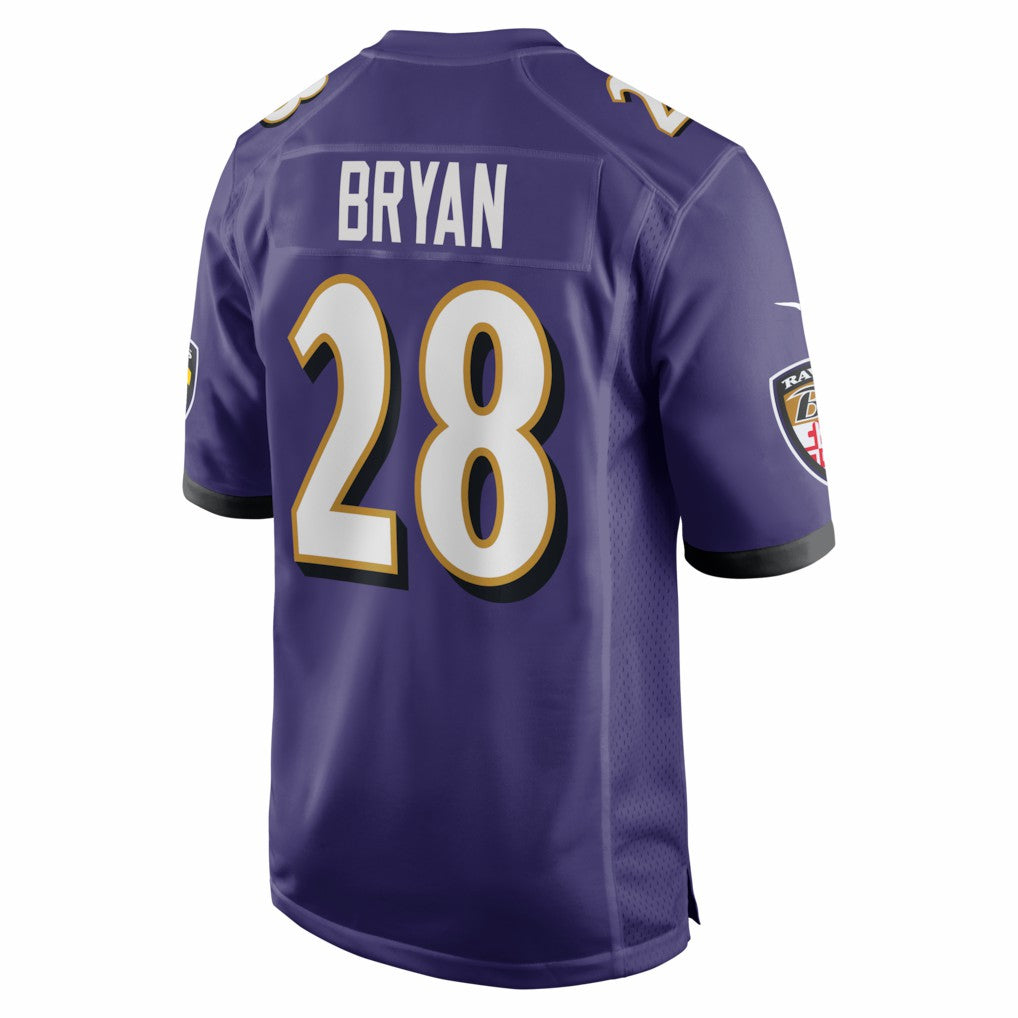 Taven Bryan Baltimore Ravens Team Game Jersey - Purple | Nike sale
