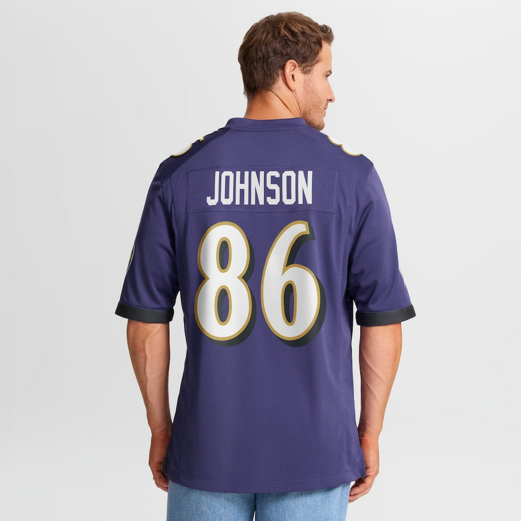 Cornelius Johnson Baltimore Ravens Team Game Jersey - Purple | Nike on sale