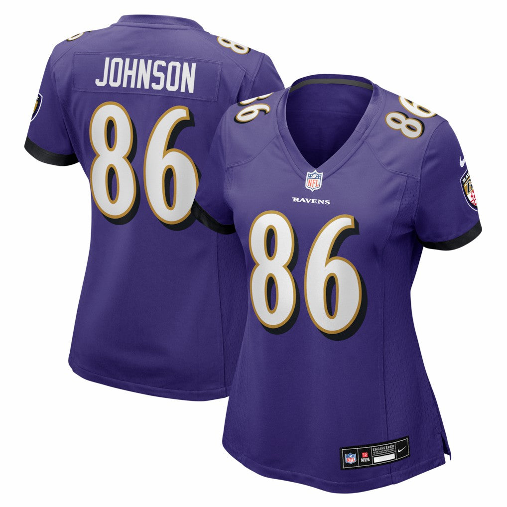 Cornelius Johnson Baltimore Ravens Women's Team Game Jersey - Purple | Nike sale