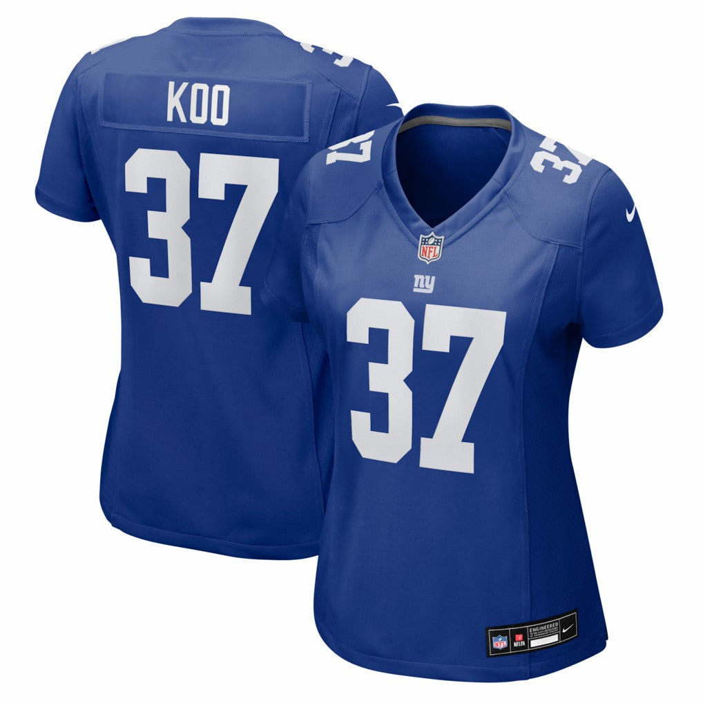 Younghoe Koo New York Giants Women's Team Game Jersey - Royal | Nike for sale
