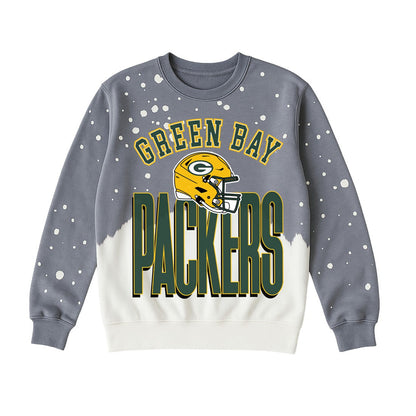 Green Bay Packers Gameday Couture Women's Arch Rivals Faded Wash Sweatshirt - Gray on sale