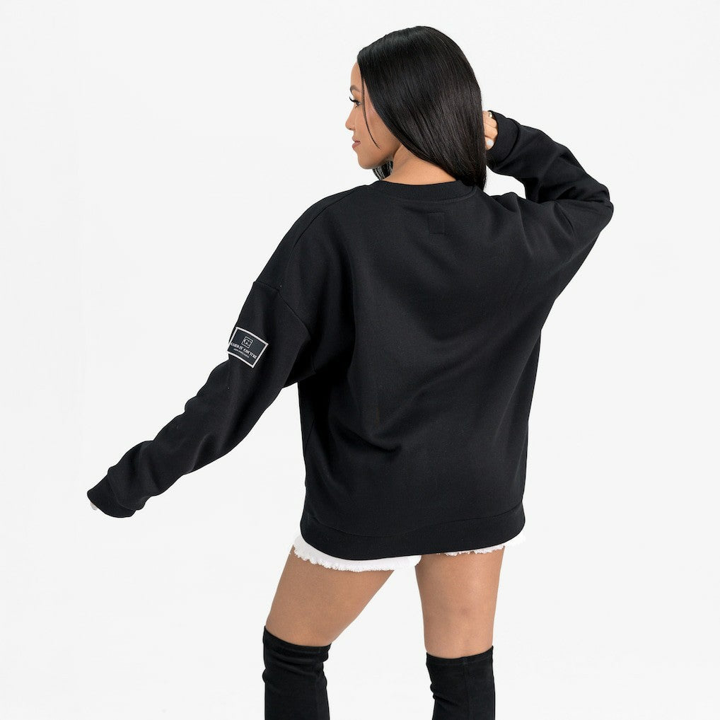 Kansas City Chiefs Gameday Couture Women's Powerhouse Play Premium Fleece Sweatshirt - Black sale