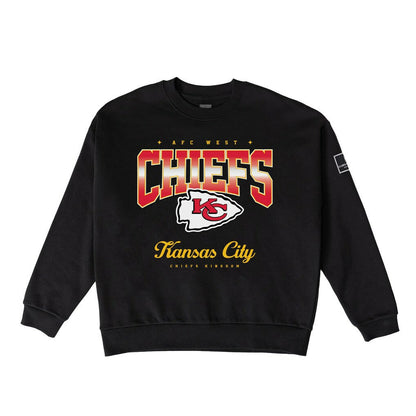 Kansas City Chiefs Gameday Couture Women's Powerhouse Play Premium Fleece Sweatshirt - Black sale