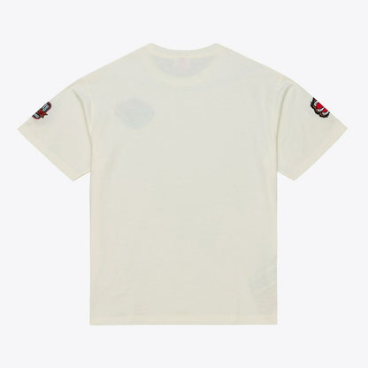 Memphis Grizzlies Hardwood Classics Chainstitch Premium T-Shirt - Cream | Mitchell & Ness shop