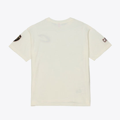 Cleveland Cavaliers Hardwood Classics Chainstitch Premium T-Shirt sale - Cream | Mitchell & Ness discount