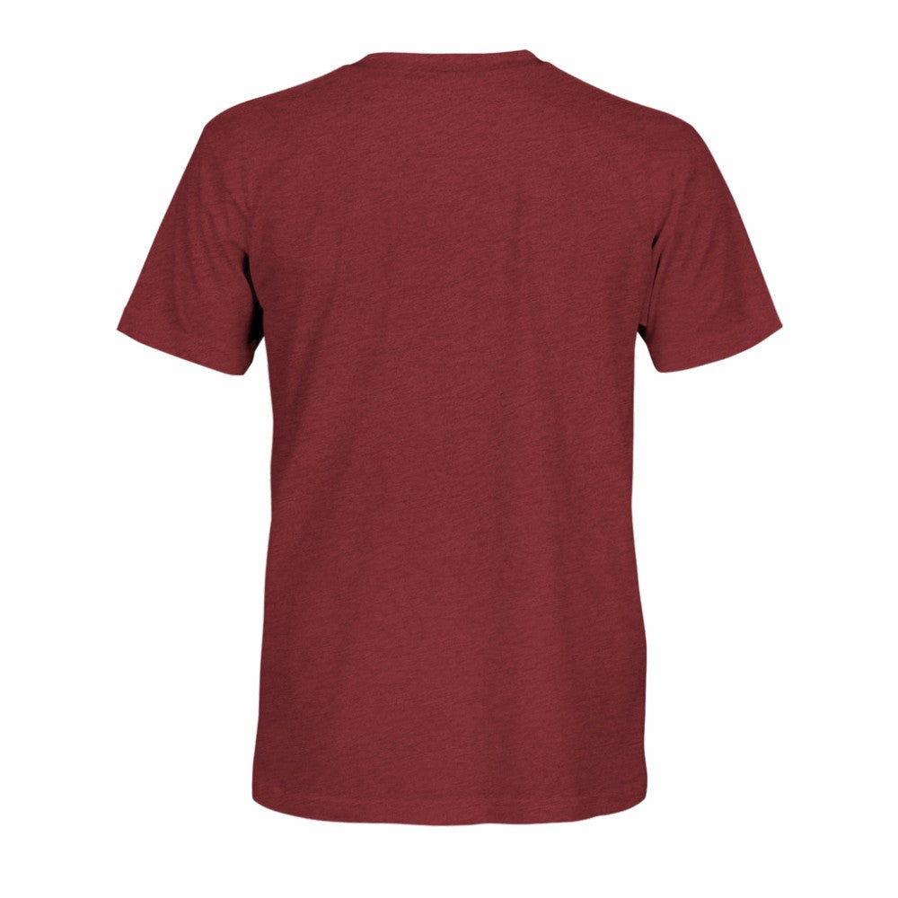 Spain National Team 1863FC Athletic Wordmark Vintage Tri-Blend T-Shirt - Maroon cheap
