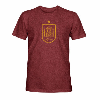 Spain National Team 1863FC Mono Badge Vintage Tri-Blend T-Shirt - Maroon online