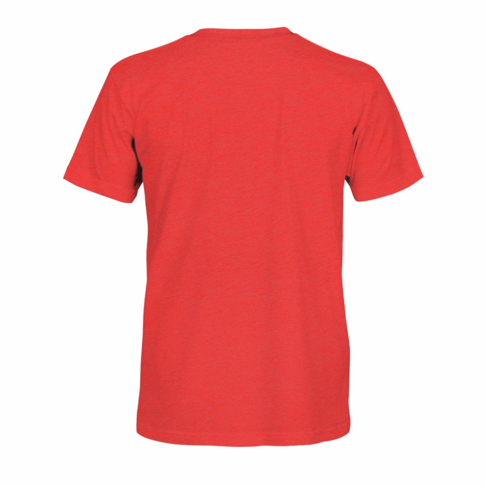 Spain National Team 1863FC Mono Badge Vintage Tri-Blend T-Shirt - Red on sale