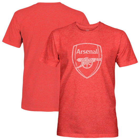 Arsenal 1863FC Mono Badge Vintage Tri-Blend T-Shirt - Red shop