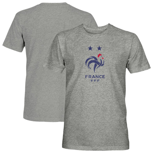 France National Team 1863FC Color Badge Vintage Tri-Blend T-Shirt - Gray online