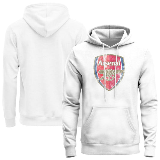 Arsenal 1863FC Color Badge Fleece Hoodie - White discount