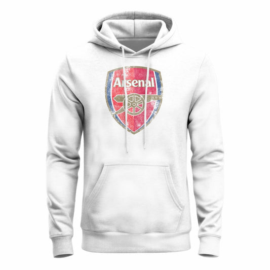 Arsenal 1863FC Color Badge Fleece Hoodie - White discount