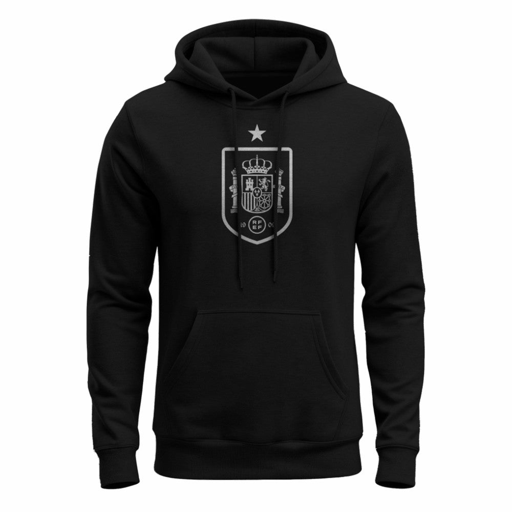 Spain National Team 1863FC Mono Badge Fleece Hoodie - Black outlet