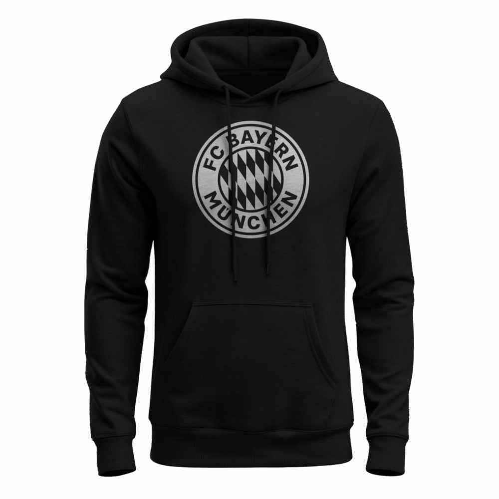 Bayern Munich 1863FC Mono Badge Fleece Hoodie - Black outlet
