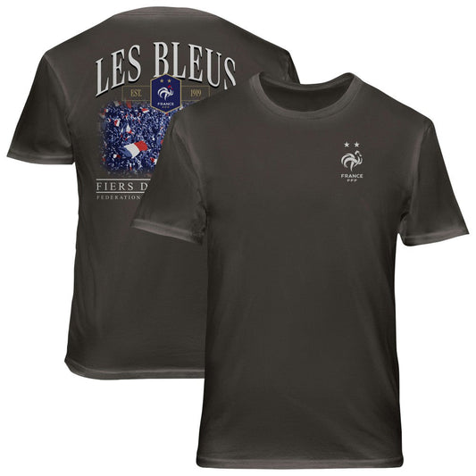 France National Team 1863FC Wordmark Cotton T-Shirt - Gray online