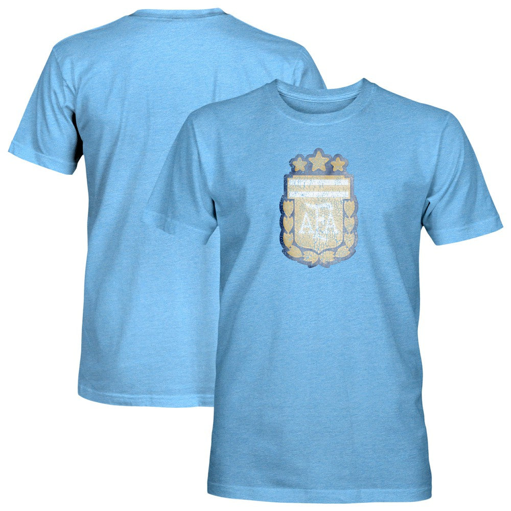 Argentina National Team 1863FC Color Badge Tri-Blend T-Shirt - Light Blue for sale