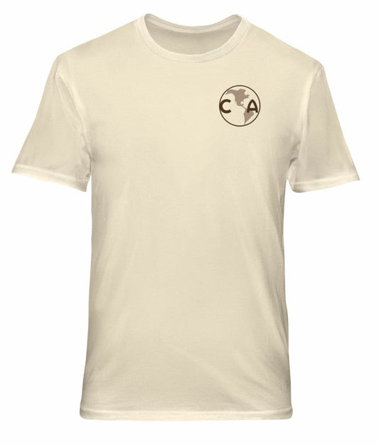 Club America 1863FC Vintage Soft Wash T-Shirt - Cream on sale