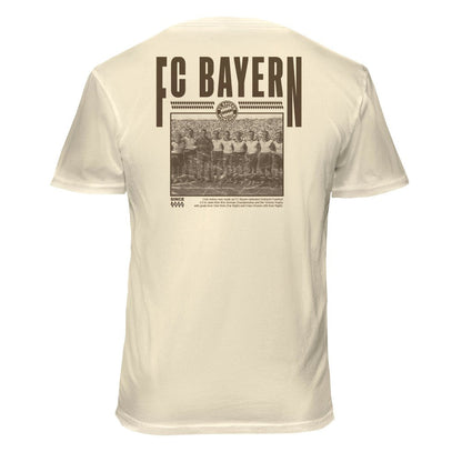 Bayern Munich 1863FC Vintage Soft Wash T-Shirt - Cream on sale