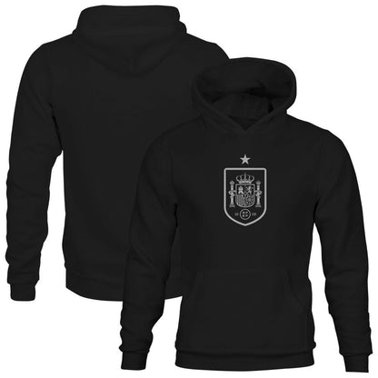 Spain National Team 1863FC Youth Mono Badge Fleece Hoodie - Black for sale